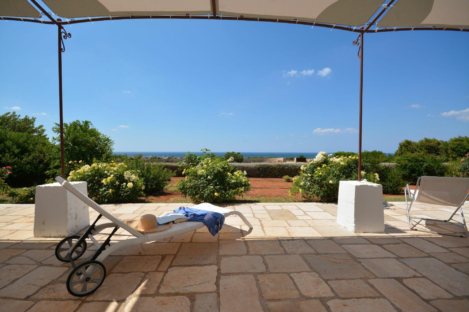 Véranda avec vue sur la mer