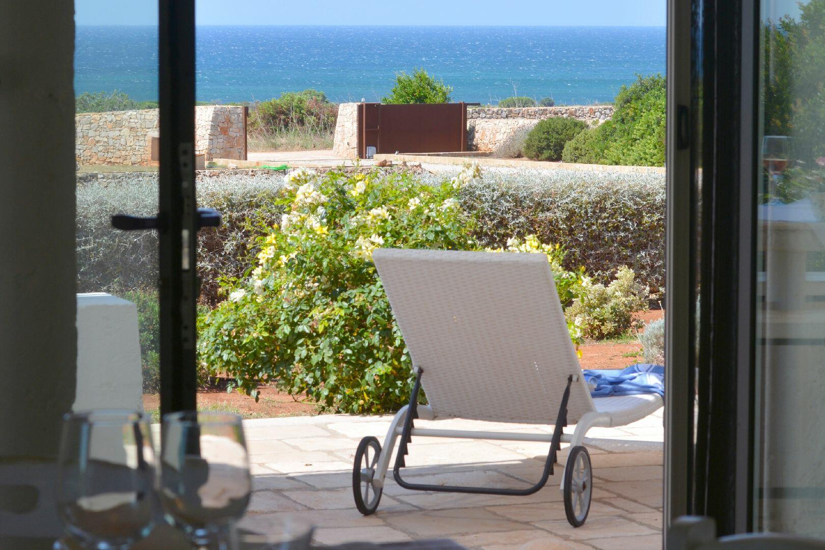 Sea view from the living room