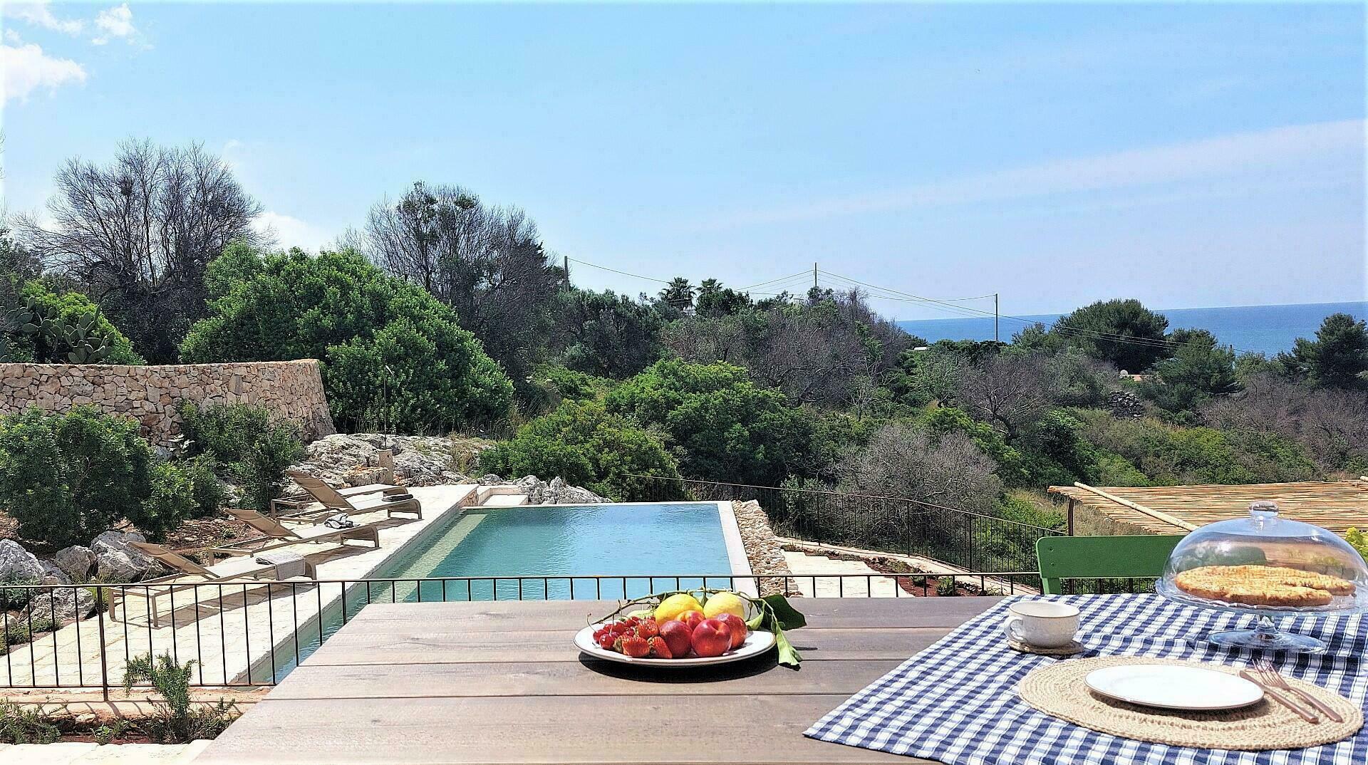 Vue sur la piscine