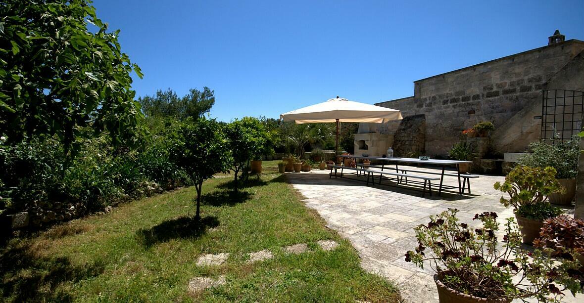 Outdoor dining area