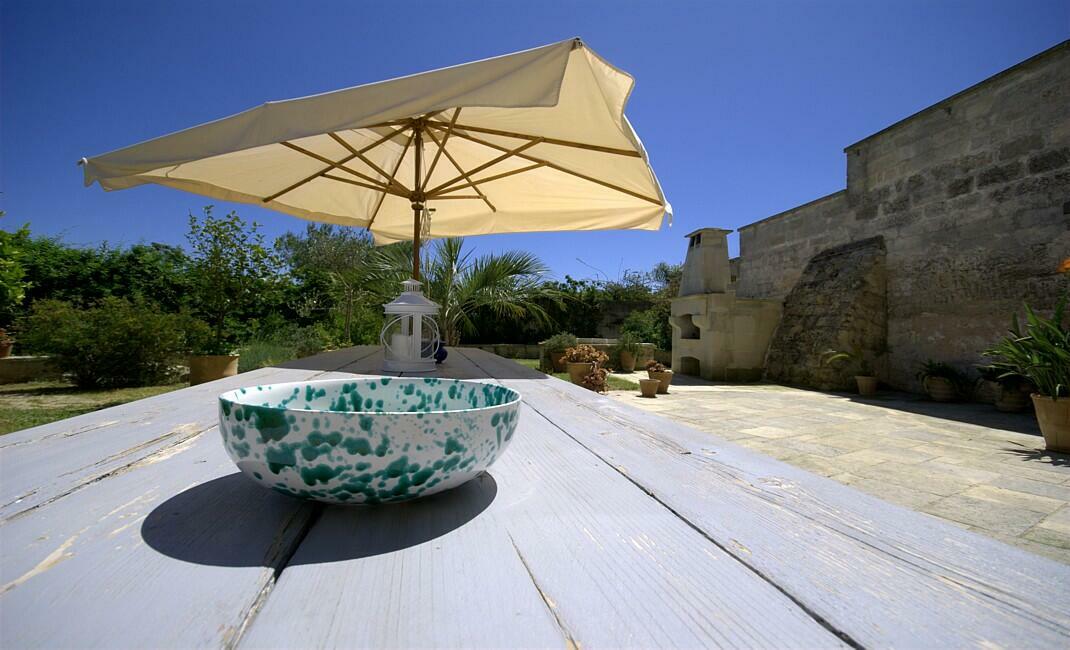 Outdoor dining area